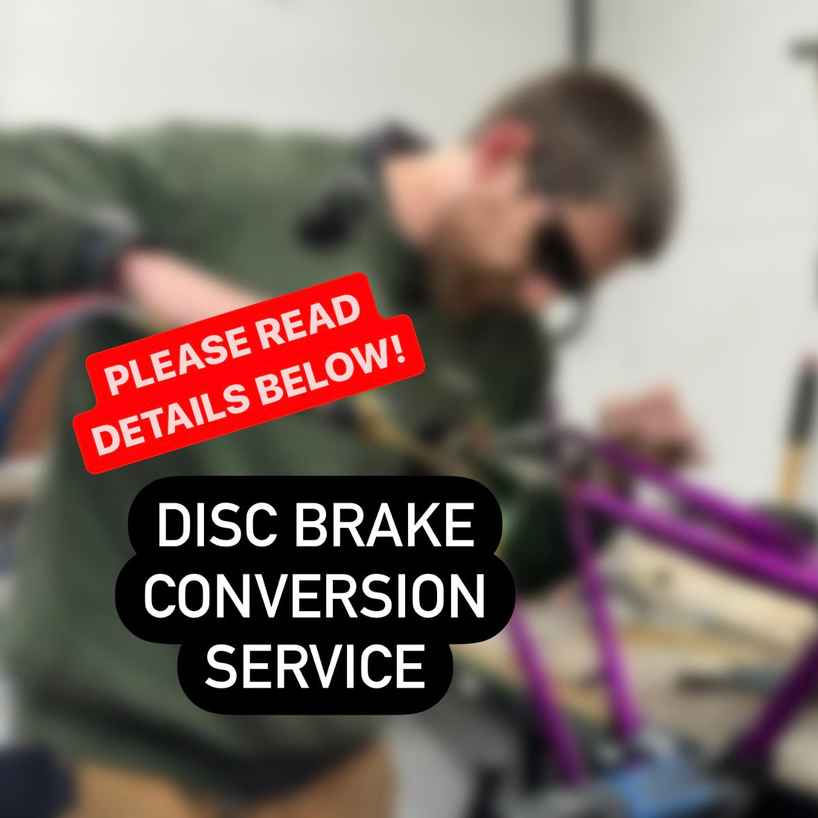 Disc Brake Conversion Service.